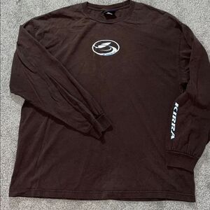 Vintage 🏄‍♀️Kirra Shirt Mens LS Brown 90s Y2K Surf Board Skate Surfer Hawaii XXL